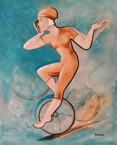 Original Bicycle Paintings by Svetlana Rezvaya