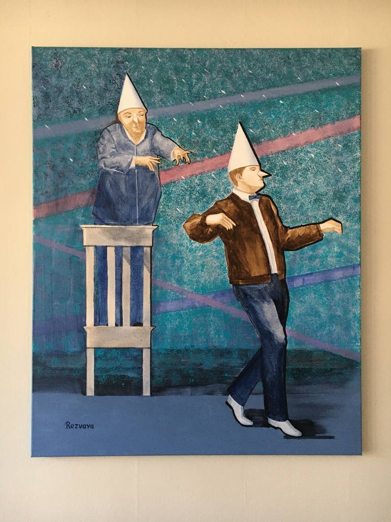 Original Conceptual People Painting by Svetlana Rezvaya