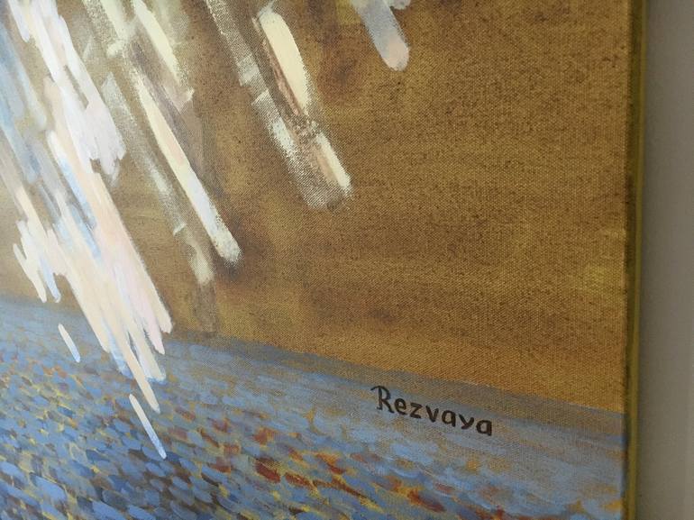 Original Impressionism Abstract Painting by Svetlana Rezvaya