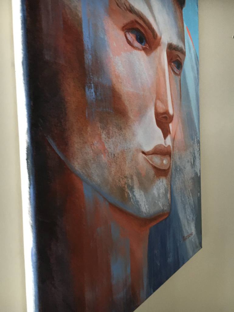 Original Figurative Portrait Painting by Svetlana Rezvaya