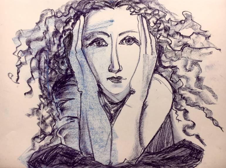 Original Women Drawing by Svetlana Rezvaya