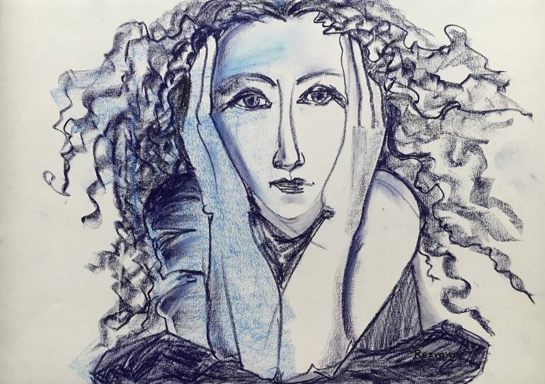 Original Women Drawing by Svetlana Rezvaya