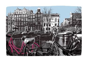 Pink Bike In Amsterdam thumb
