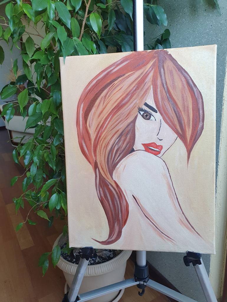 Original Fine Art Women Painting by Julia Chernikova