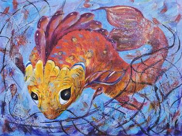 Original Conceptual Fish Paintings by Irina Loktionova
