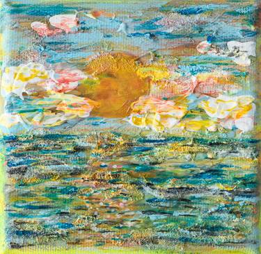 Original Abstract Seascape Paintings by Carola Vahldiek