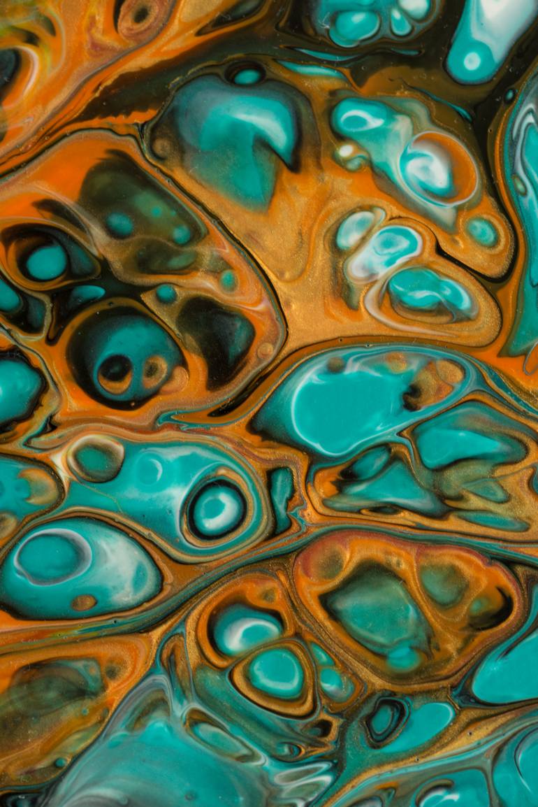 Original Abstract Expressionism Abstract Painting by Carola Vahldiek