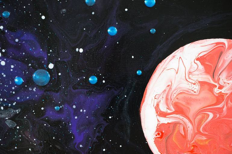 Original Contemporary Outer Space Painting by Carola Vahldiek