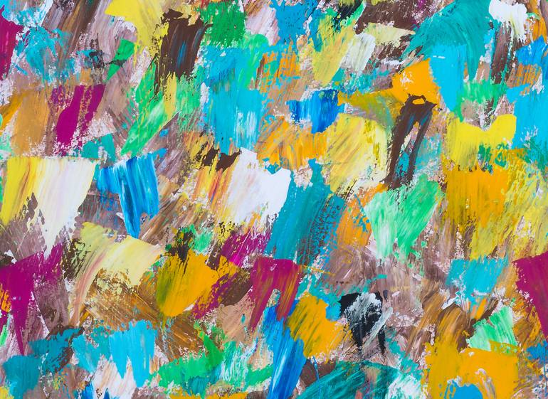 Original Abstract Expressionism Abstract Painting by Carola Vahldiek