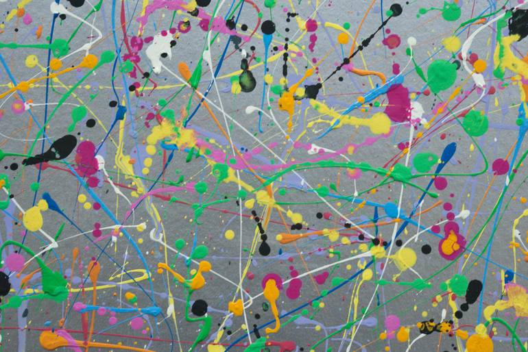 Original Abstract Expressionism Abstract Painting by Carola Vahldiek