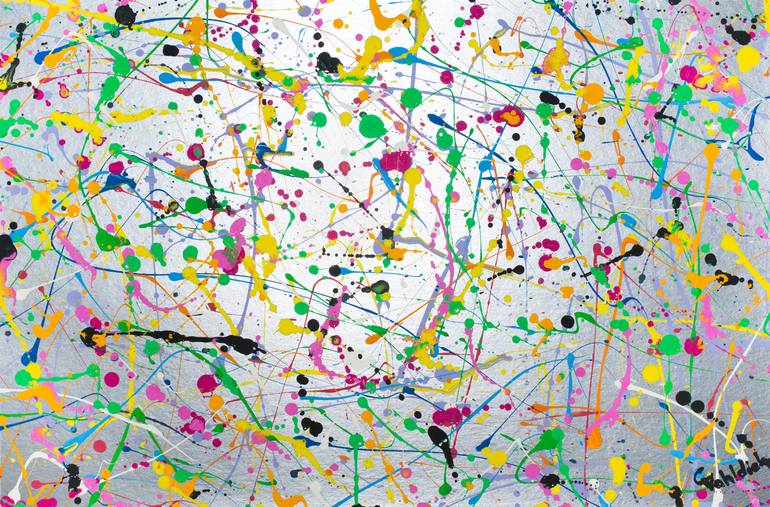Original Abstract Expressionism Abstract Painting by Carola Vahldiek