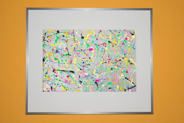 Original Abstract Expressionism Abstract Painting by Carola Vahldiek