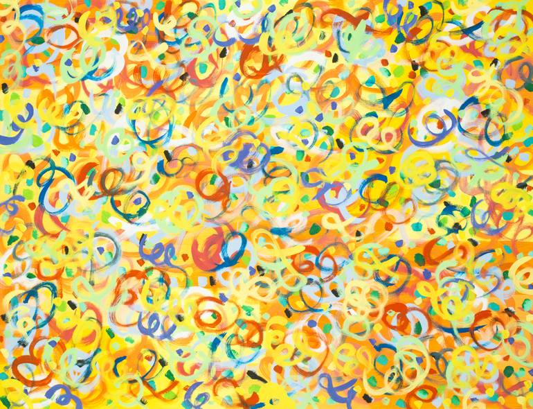 Original Abstract Painting by Carola Vahldiek | Abstract Art on Canvas | Das Fest (The celebration)