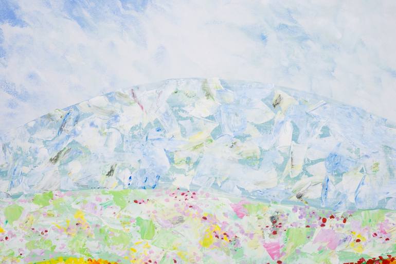 Original Abstract Landscape Painting by Carola Vahldiek
