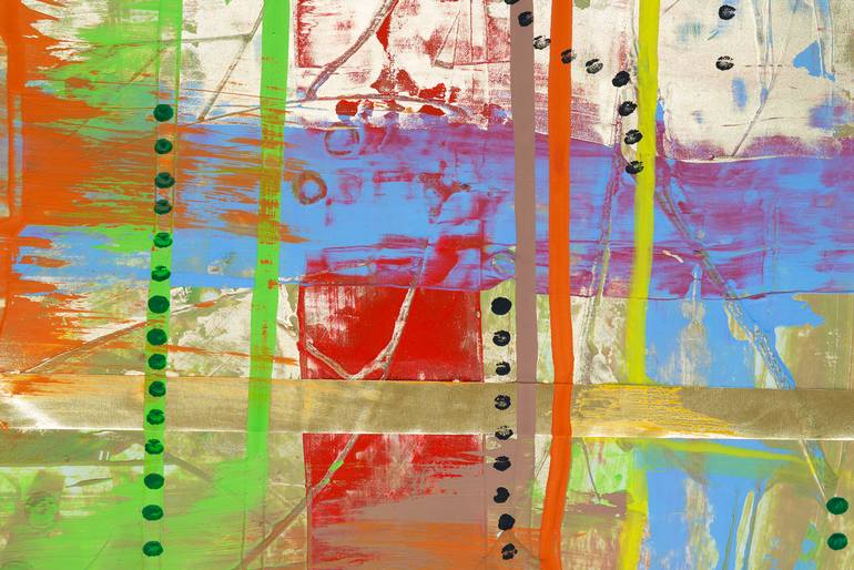 Original Abstract Expressionism Abstract Painting by Carola Vahldiek