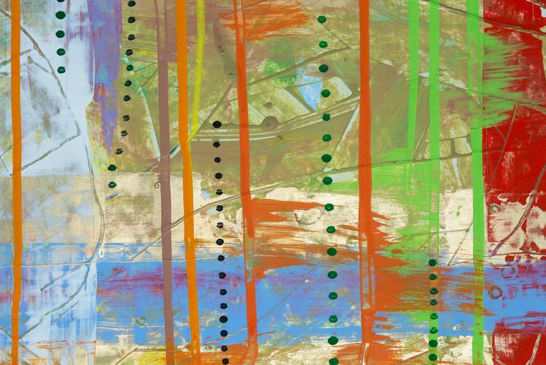 Original Abstract Expressionism Abstract Painting by Carola Vahldiek