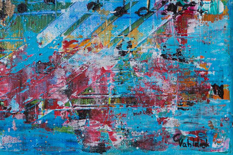 Original Abstract Expressionism Abstract Painting by Carola Vahldiek