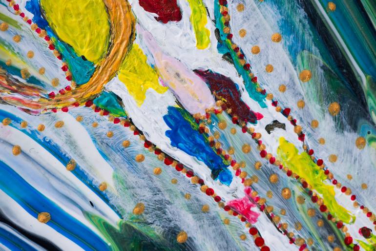 Original Abstract Expressionism Animal Painting by Carola Vahldiek