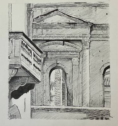 Print of Fine Art Architecture Drawings by Juan Vicente