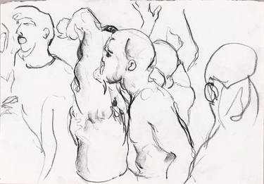 Original Realism Erotic Drawings by Régis d'Hunolstein