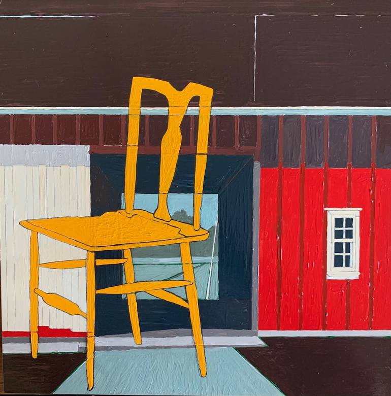 yellow chair painting