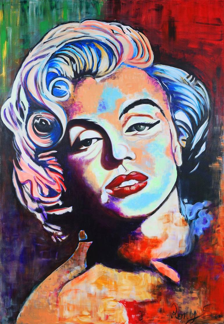 Marilyn Monroe Acrylic Pop Art Painting, 57% OFF