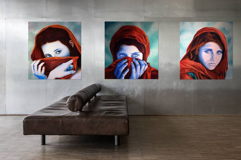Original Realism Women Painting by Rony Sussan