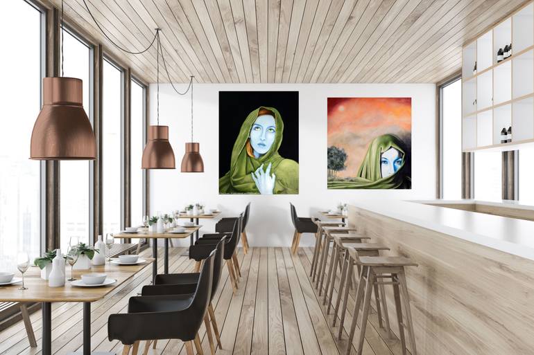 Original Realism Women Painting by Rony Sussan