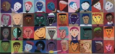 Print of Expressionism Children Paintings by Rony Sussan