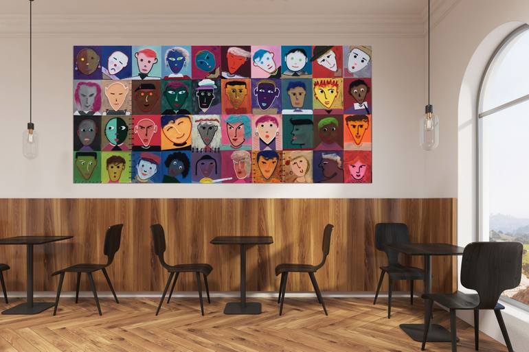 Original Expressionism Children Painting by Rony Sussan