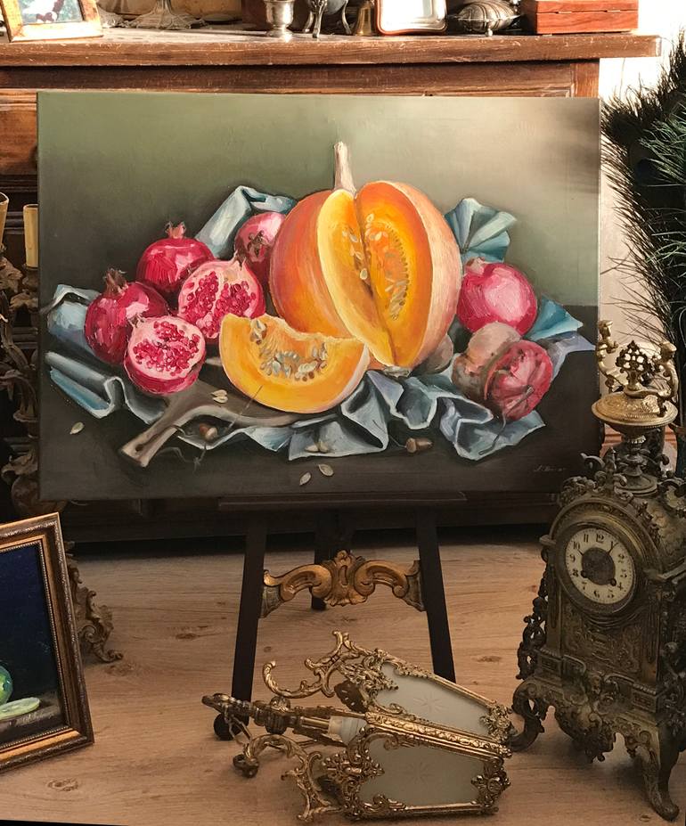 Original Conceptual Still Life Painting by Anastasia Terskih