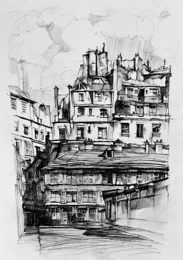 Print of Architecture Drawings by Anastasia Terskih