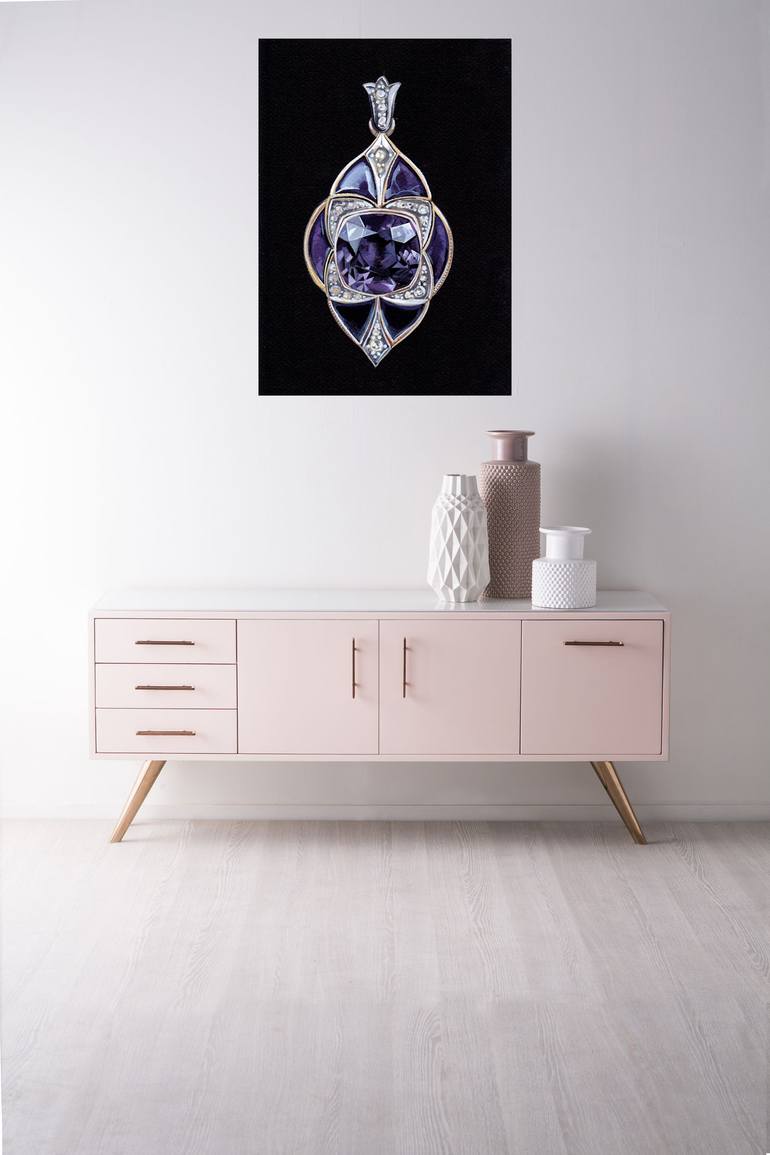 Original Art Deco Fashion Painting by Anastasia Terskih