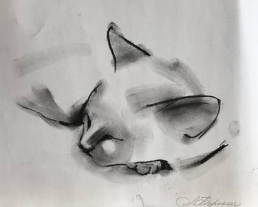 Print of Abstract Expressionism Animal Drawings by Anastasia Terskih