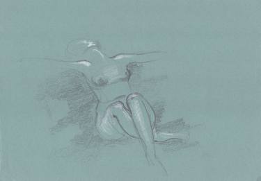 Original Figurative Nude Drawings by Anastasia Terskih