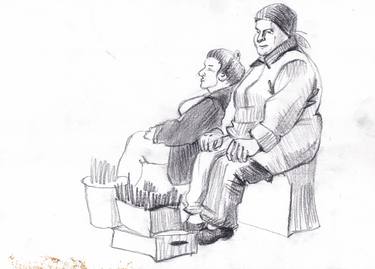 Print of People Drawings by Anastasia Terskih