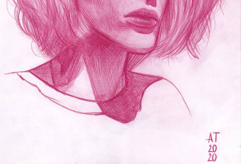 Original Women Drawing by Anastasia Terskih