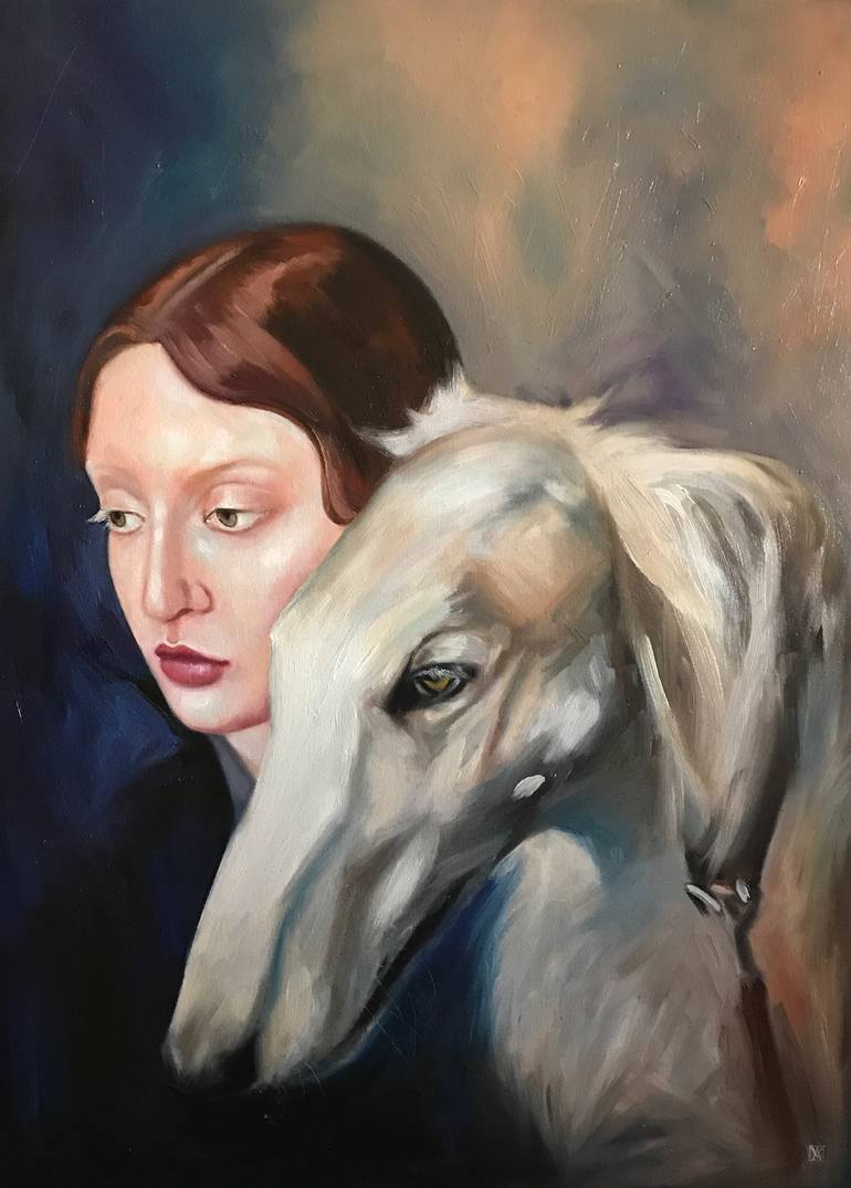 Original Figurative Animal Painting by Anastasia Terskih