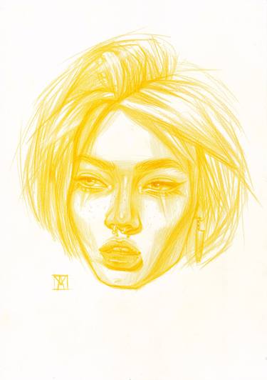 Original Modern Women Drawings by Anastasia Terskih