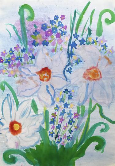 Original Floral Paintings by Anastasia Terskih