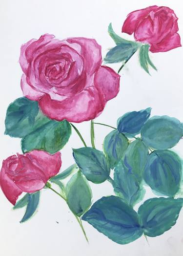 Print of Floral Paintings by Anastasia Terskih