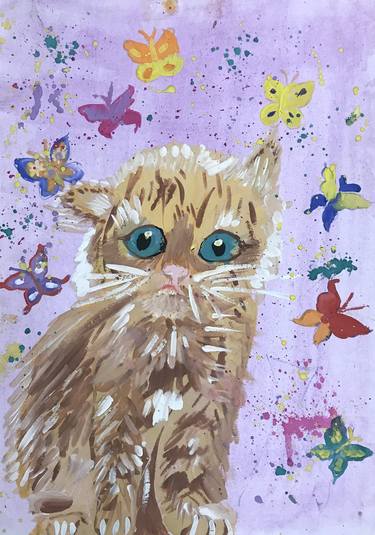 Print of Cats Paintings by Anastasia Terskih
