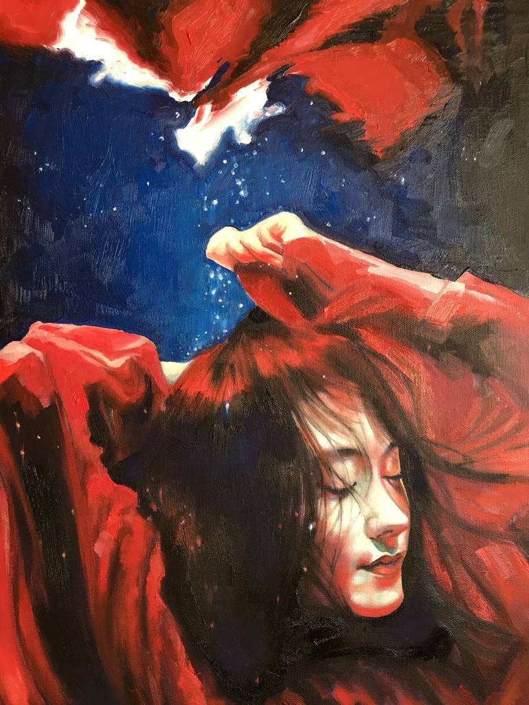 Original Women Painting by Anastasia Terskih