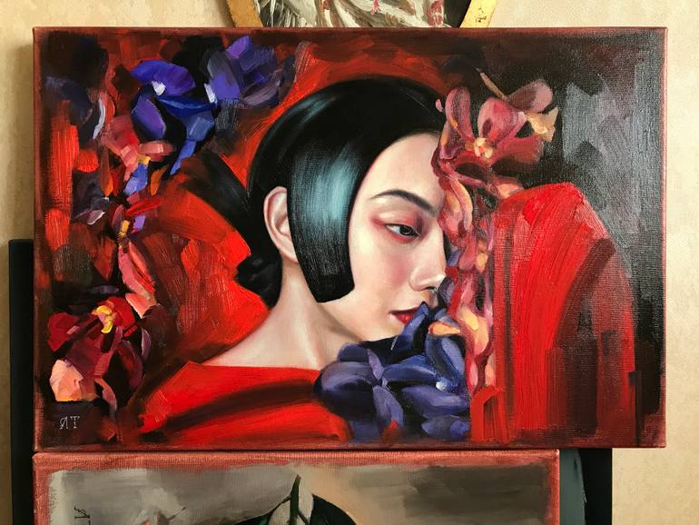 Original Figurative People Painting by Anastasia Terskih