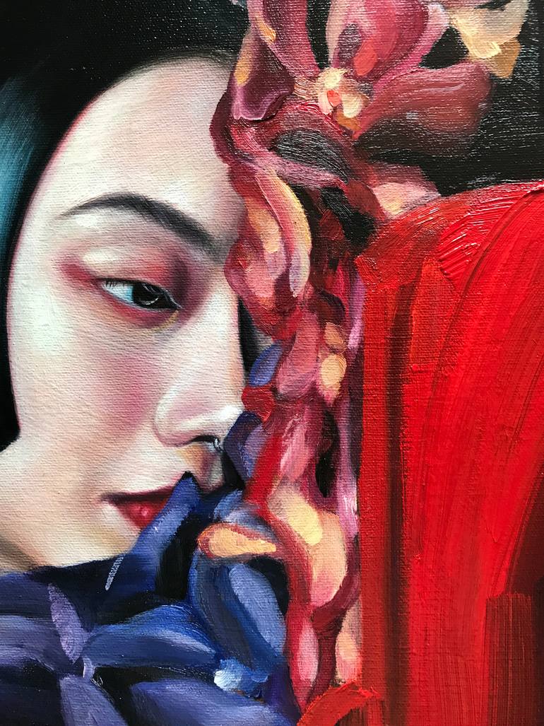 Original Figurative People Painting by Anastasia Terskih
