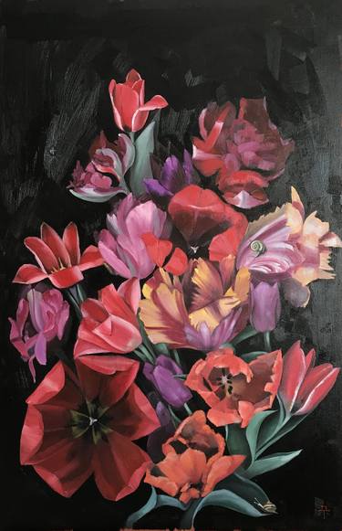 Print of Art Deco Floral Paintings by Anastasia Terskih