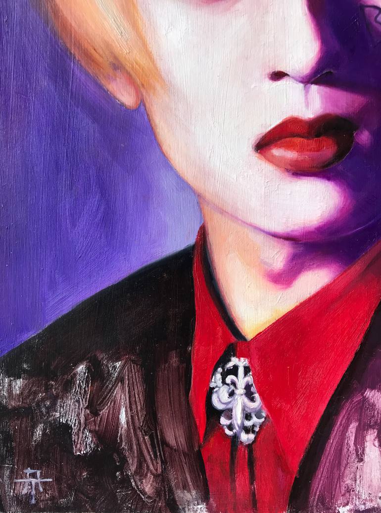 Original Abstract Expressionism People Painting by Anastasia Terskih