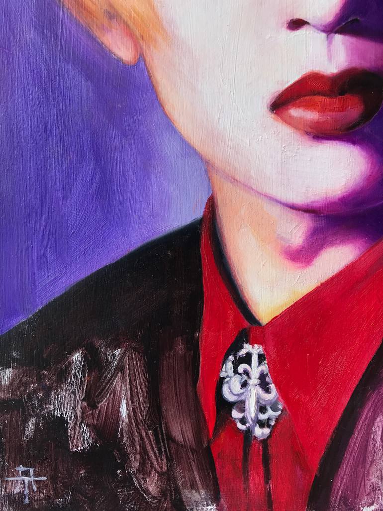 Original Abstract Expressionism People Painting by Anastasia Terskih