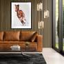 an original oil painting on canvas depicting a running horse on a white background will perfectly decorate your home interior and create comfort at home or in the office