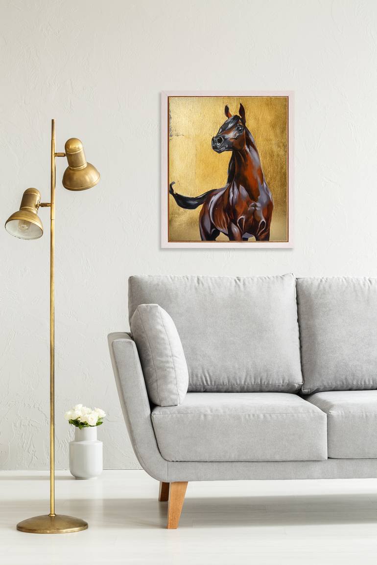 Original Horse Painting by Kateryna Zelenska